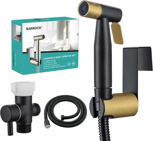 BARROCK Handheld Bidet Sprayer for Toilet, Stainless Steel Metal Made Baby Cloth