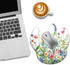 Flower Ergonomic Mouse Pad with Wrist Rest, Non-Slip PU Base, Cute Office Desk Decor, Gaming Mouse Pad with Wrist