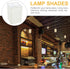 ARTIBETTER Square Linen Lampshade for Table and Floor Lamps Natural Cloth Lamp Cover with Soft Light Diffuser Easy