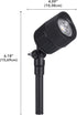 GL33007BK Sterno Home Paradise Low Voltage LED Junior Spot Light, Black