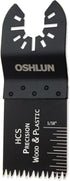 Oshlun MMC-1003 1-1/3-Inch Precision Japan HCS Oscillating Tool Blade with Quick-Fit Arbor for Standard and Quick Change Tools, 3-Pack
