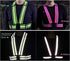 2 Pack High Visibility Reflective Safety Vests, Adjustable & Elastic Hi Vis Running Gear