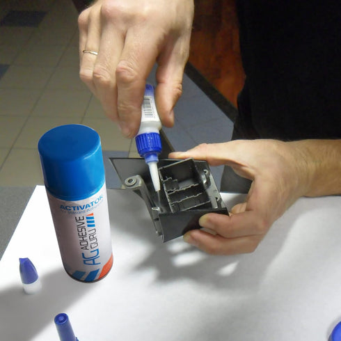Adhesive Guru CA Glue Accelerator Spray (3.38 fl oz) - Aerosol Activator for Super Glues, Not a Glue by Itself