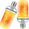 LED Flame Light Bulbs, Realistic Flicker, E26 Base, Energy-Saving Fire Light Modes, Versatile for Garden, Party