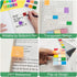KICNIC 800 Pcs Page Markers Sticky Index Tabs, Fluorescent Pop Up Note Flags for Notebooks and Bookmarks