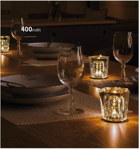 hezhuhe2258 Lamp(Style1) Table Lamp Rechargeable Crystal Small Table Lamp Camping Ambient Light Club Bar Ambient Light