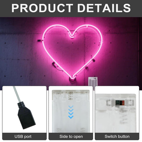 YCQDDA (2 Pack 5V 5V PCS) Portable USB Battery for LED Neon Signs Battery Operated Power Supply Converter for Plug