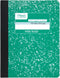 Mead Composition Notebook, Wide Ruled, 9-3/4" x 7-1/2", 100 Sheets, Green Marble Design (09918AC5)