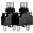 DIYhz Thermal Overload Circuit Breaker, 88 Series, 15A, 32V DC, 125/250VAC, 2 Pcs, Push Button Reset