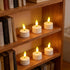 Dimmer, (6PCS-Charging Rechargeable Tea Lights with Remote Timer & USB Flickering Battery Operated Flameless Candles