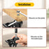 Caster Wheels 2 Inch Total Locking Stem Casters - 3/8" -16 x 1" Threaded Swivel Casters Set of 4 Heavy Duty