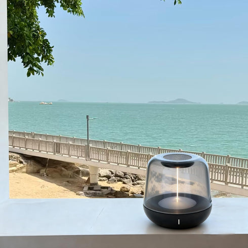 5 Dimmable 2700K IP44 Touch Control Bedside Lamp, Portable Rechargeable Table Night Light with Dynamic Effects & Warm