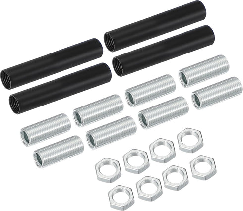 VIAPUICE Lighting Fixture Downrods M10 x 2'', 4 Set Threaded Extension Rod Lamp