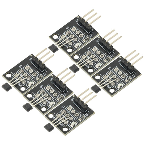 GODIYMODULES 6Pcs Hall Effect Magnetic Sensor Module A3144 Hall Effect Sensor for Arduino