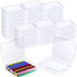 Dcocdeely 18 Pcs Plastic Crayon Box Holds 24 Crayon With Hinged Lid, Clear