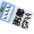 Yoliko 26 4 3/16",1/4",5/16",3/8" Pcs Sizes Wingnuts, Quality Carbon Steel Wing Nuts Black Zinc Plated Fasteners Parts