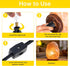 RTNLIT E12 Bulb 4.9 Salt Lamp Cord Replacement, Night Light Cord with Light Socket Rotary Switch Plug for Christmas