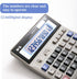 M&G Desk Calculator, 12 Digit Extra Large LCD Display, Dual Solar Power and Battery, Big Button Accounting Calculator
