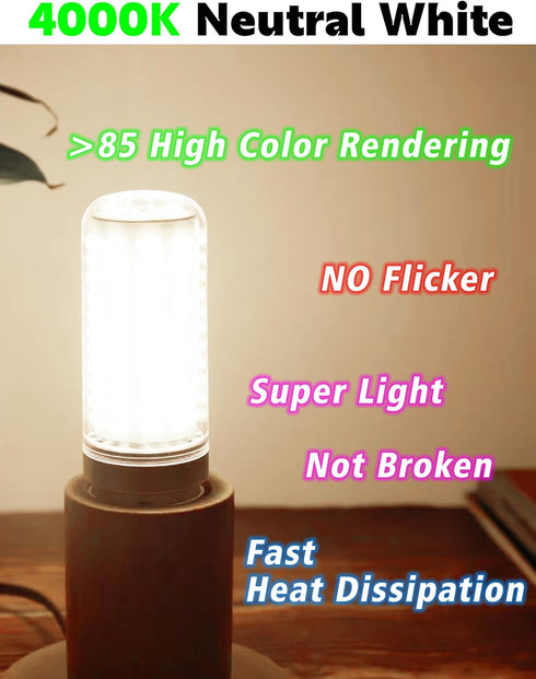 1.57x4.92 inch E26 150W Bulbs, Non-Dimmable, 2000lm 4000K 15W E26/E27 Lamps,1 Pack Big Size: Equivalent LED Corn Light