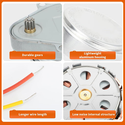 HORTHERO 802360JA 24V 5/6RPM V8043/8044 Valve-2Pack Motor Work Well with Honey-Well Zone