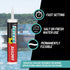 Loctite PL Marine Fast Cure Adhesive Sealants, Waterproof Construction Glue, 10 fl oz Cartridge