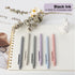 FIOVER Gel Pens - 6Pcs 0.5mm Pens Fine Point Smooth Writing Pen, Black Gel Ink Pens for Journaling Note Taking, Cute Aesthetic Office School Supplies Gifts for Women
