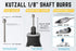 Kutzall Original Sphere Rotary Burr, 1/8" Shaft, Fine - Woodworking Attachment for Dremel
