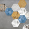 10 Pcs Hexagon Non-Slip Floor Stickers for Home Decor, Peel and Stick Self-Adhesive Wall Sticker, 7.9x9.1inch