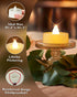 Homemory 12Pack Flameless LED Tea Lights Battery Operated, 200+ Hours Electric Fake Candles for Votive, Halloween,