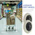 6.3 Inch 2 Pack EXCEART Heavy Duty Shopping Cart Caster Wheels Replacement for Trolley Utility Cart Rubber Rolling