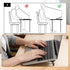 Aphumedc 2PCS 2 Settings Plastic Portable Keyboard Riser, Mini Foldable Laptop Keyboard Stand with Angle