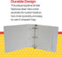 School Smart Polypropylene Round Ring View Binder, 2 Inches, White