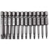 Torx Screwdriver Bit Set, PTSLKHN S2 Steel Magnetic Security Tamper Proof Star 12PCS Tools, 1/4" Hex Shank