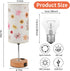 Woderdeng Lamp,3-Way Dimmable Decor,flower2 Flower Touch Table Bedside Lamps with USB Port and Outlet,Cute Lamp