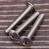 M4-0.7 x 35mm Truss Head Machine Screws, 304 Stainless Steel 18-8, Phillips Drive, Mushroom Head, Full Coarse Thread