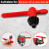 Hakkin Drill Press Chuck Key, 5 Sizes Replacement Wrench Key for Electric Drill Clamping Tool