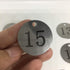 StayMax Metal Round Numbered Key Tags, ID Tags 1.18 Inches (1-10)