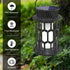 2 Packs Solar Lights for Outside, Upgraded Solar Lanterns Flickering Flame Outdoor Waterproof Hanging Lanterns