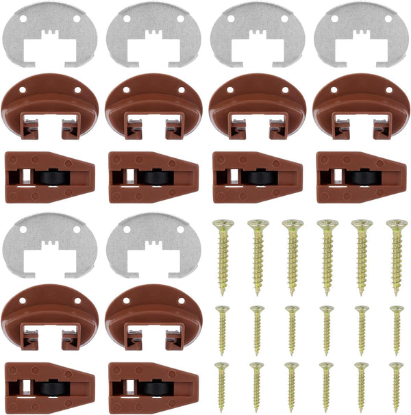 6 Sets Drawer Guide Kit for Kenlin Rite-Trak II, Enhanced Commercial Slide-in Drawer Slides Repair Kit