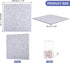 PATIKIL Felt Bulletin Board 12"x12" 6 Packs Self Adhesive Square Felt Tiles for Sound Proofing Wall Panels with 30 Push Pins for Home Office Recording Studio, Game Room, Gray