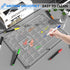 Magnetic Acrylic Calendar for Fridge, 1 Pack 12"x16" Clear Dry Erase Magnetic Planning Boards Set (Monthly Planner_1)