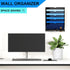 Wall Mounted File Organizer - 6 Tier Hanging Document Holder for Office Home, Black