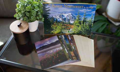 Blank Cards and Envelopes Set, Leanin' Tree, 5x7, 20 Note Cards with Stunning Pacific Northwest Photos