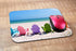 Beach Gaming Mousepad Summer Beach Colorful Chairs Mouse Pad for Computer Desk Laptop 9.5 X 7.9 Inch