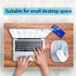 Small Mouse Pad, Mini Mouse Pad 6 x 7 Inch | Non-Slip Rubber Base, Waterproof Mouse Mat for Home Office Travel, Cyan