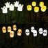 Ochine Solar Halloween Pumpkin Garden Stake Lights for Halloween Decorations, Halloween Ghosts Pathway Lights, Skull