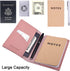 Journal Cover, 2 Pack Wisdompro PU Leather Notebook Cover for Field Notes,or Other 3.5" x 5.5" Pocket Notebooks - Pink