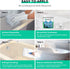 17.5oz Countertop Tub and Tile Refinishing Kit with Tools, Low Odor DIY Bathroom Paint Sink Tub Tile White Coating