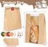 50 Packaging, Funcoo Pcs Paper Bread Bags for Home Sourdough Bread Bakery Storage Bags with Window, Large Bakery Loaf