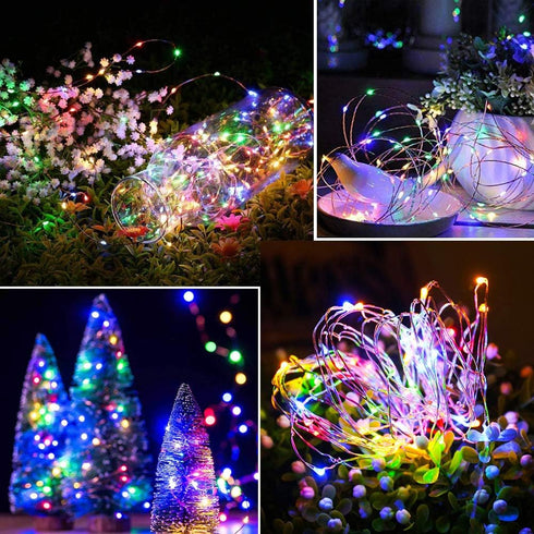 Waterproof,2 Pack 240LED 24M/80Ft 8 Lezonic Outdoor Solar Christmas Lights Total Garden Light Waterproof Modes Outdoor